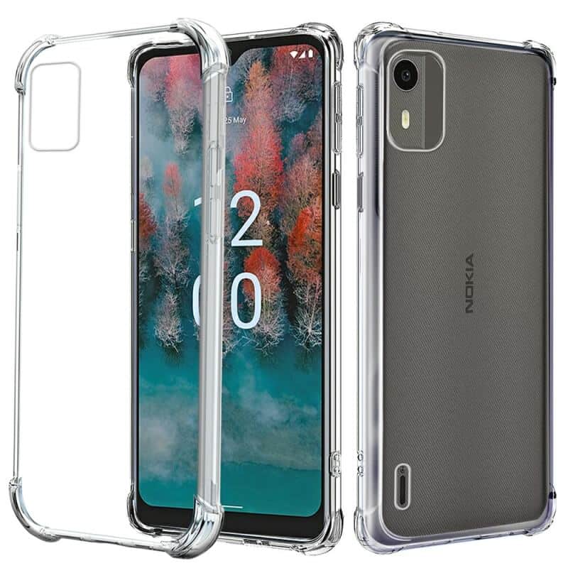 For Nokia C12 SupRShield Heavy Duty Soft Tough Gel Transparent Air Cushion Shockproof Back Cover For Nokia C12 SupRShield Heavy Duty Soft Tough Gel Transparent Air Cushion Shockproof Back Cover